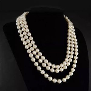 Three Strand Pearl Necklace